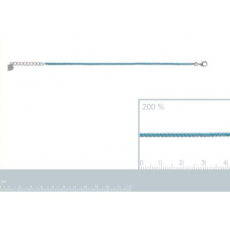 Bracelet femme argent rhodiée 925/000 pierres synthétiques 871948