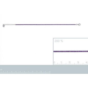 Bracelet femme argent rhodiée 925/000 oz 871949