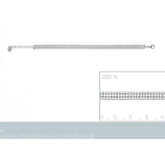 Bracelet femme argent rhodiée 925/000 oz 873010