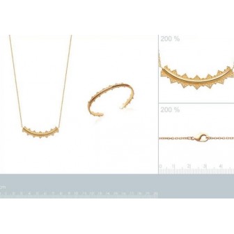 Jonc femme plaque-or 750/000 3 microns 92153558