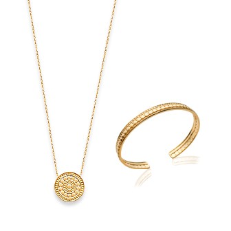 Collier femme plaqué-or 750/000 3 microns 92159445