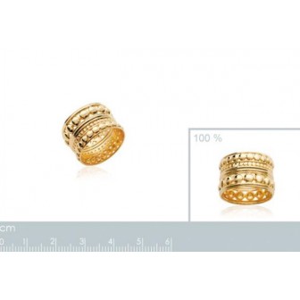 Bague femme plaqué-or 750/000 3 microns 2266800