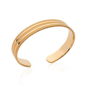 Jonc femme plaque-or 750/000 3 microns 92CFT358