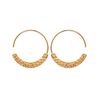 Créoles femme plaqué-or 750/000 3 microns 2620300