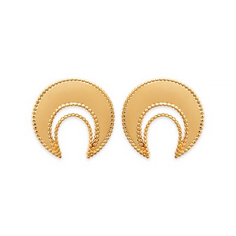 Boucles d'oreilles femme plaqué-or 750/000 3 microns 2551000