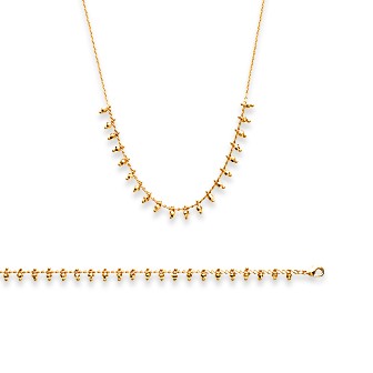 Collier femme plaqué-or 750/000 3 microns 29CFT842