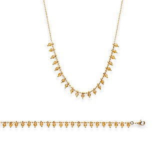 Bracelet femme plaqué-or 750/000 3 microns cristal 29CFT918