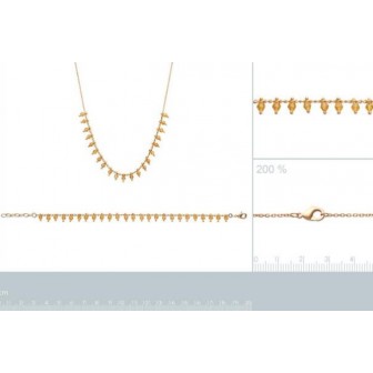 Bracelet femme plaqué-or 750/000 3 microns cristal 29092918