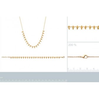 Bracelet femme plaqué-or 750/000 3 microns 29092818