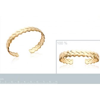 Jonc femme plaqué-or 750/000 3 microns 921580