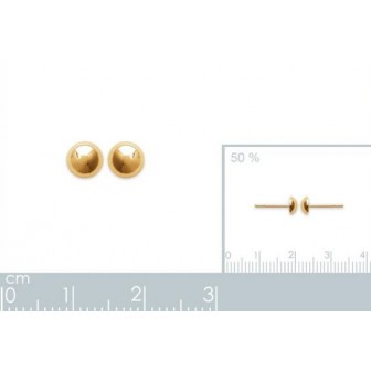 Boucles d'oreilles femme plaqué-or 750/000 3 microns 2551200