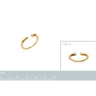 Bague plaqué-or 750/000 5 microns oz 2269510