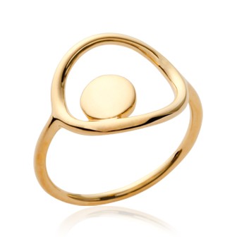 Bague femme plaqué-or 750/000 3 microns 2269400