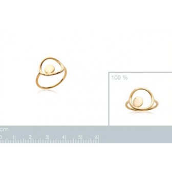 Bague femme plaqué-or 750/000 3 microns 2269400
