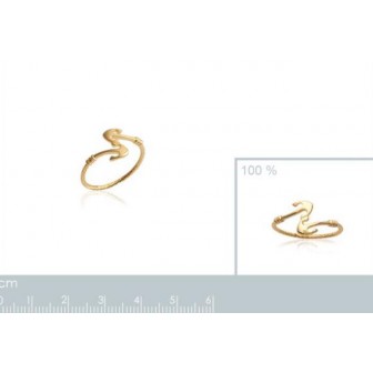 Bague femme plaqué-or 750/000 3 microns 2268100