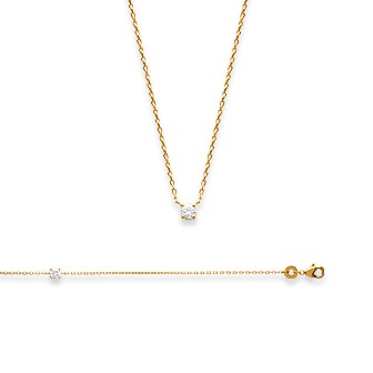 Collier femme plaqué-or 750/000 3 microns oz 97300445