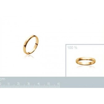 Alliance mixte plaqué-or 750/000 3 microns 22472003