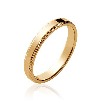 Alliance mixte plaqué-or 750/000 3 microns 22497003