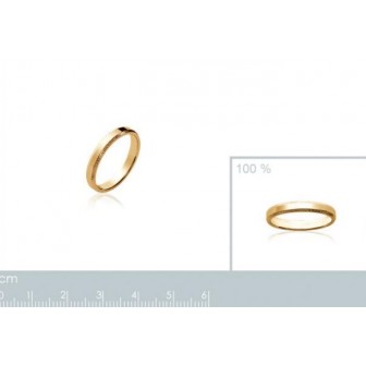 Alliance mixte plaqué-or 750/000 3 microns 22497003