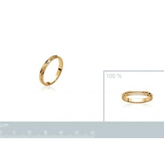 Alliance femme plaqué-or 750/000 3 microns 22498003