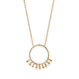 Collier femme plaqué-or 750/000 3 microns 921614