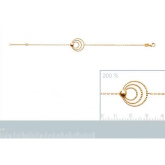 Bracelet femme plaqué-or 750/000 3 microns 921626