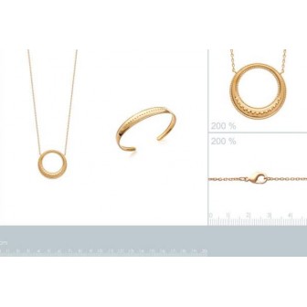 Collier plaqué-or 750/000 3 microns 92162345