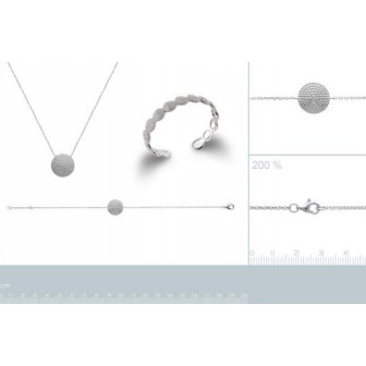 Bracelet femme argent rhodiée 925/000 72163618