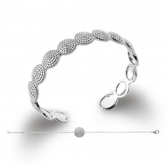 Collier argent rhodié 925/000 72CFT645