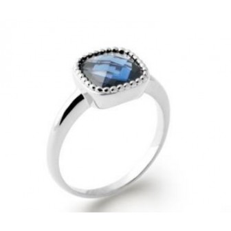 Bague argent 925/000 rhodié pierre synthétique 1275440