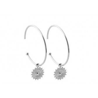 Créoles argent rhodié 925/000 7CFT500