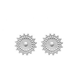 Boucles d'oreilles argent rhodié 925/000 721645