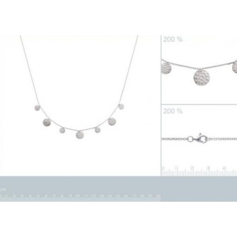 Collier argent rhodié 925/000 721642