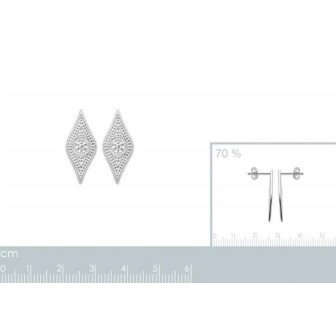 Boucles d'oreilles argent rhodié 925/000 7558300