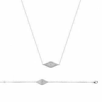 Collier argent rhodié 925/000 72164345