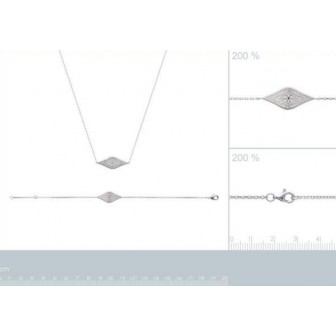 Collier argent rhodié 925/000 72164345