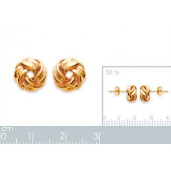 Boucles d'oreilles plaqué or 750/000 3 microns