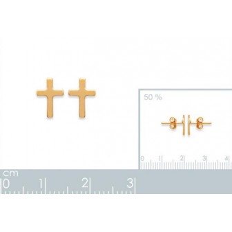 Boucles d'oreilles plaqué or 750/000 3 microns