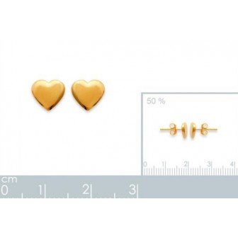 Boucles d'oreilles plaqué or 750/000 3 microns