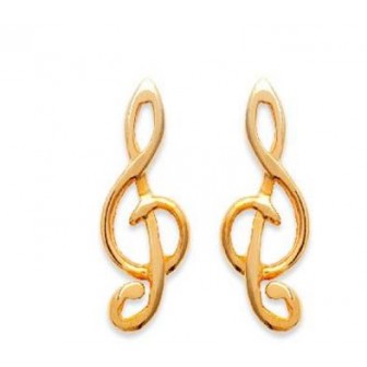 Boucles d'oreilles plaqué or 750/000 3 microns