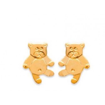 Boucle d'oreilles plaqué-or 750/000 3 microns