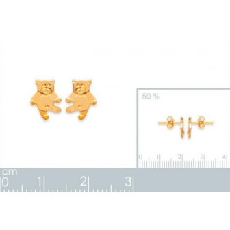 Boucle d'oreilles plaqué-or 750/000 3 microns