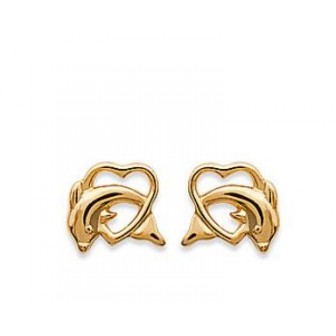 Boucles d'oreilles plaqué or 750/000 3 microns 