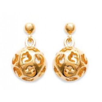 Boucles d'oreilles plaqué or 750/000 3 microns