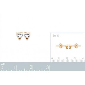 Boucles d'oreilles plaqué or 750/000 3 microns oz 