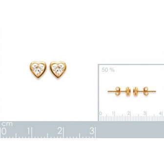 Boucles d'oreilles plaqué or 750/000 3 microns oz 