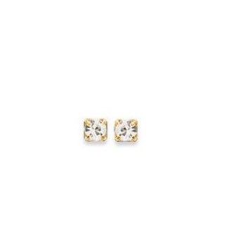 Boucles d'oreilles plaqué or 750/000 3 microns cristal GHJ661