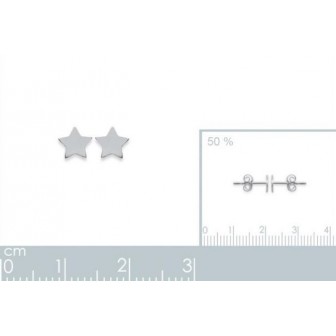 Boucles d'oreilles argent rhodiée 925/000