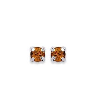Boucles d'oreilles tige argent cristal