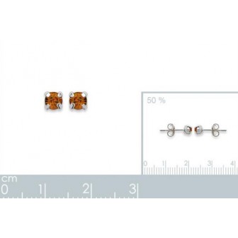Boucles d'oreilles tige argent cristal